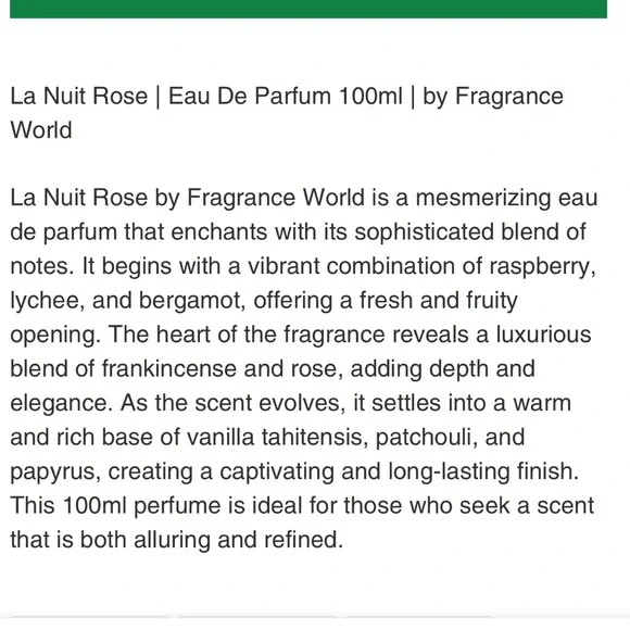 La Nuit Rose Eau de Parfum - Picture 3 of 3